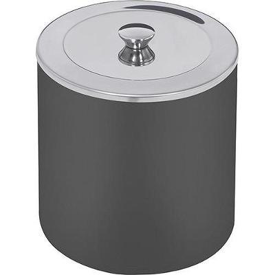 Lixeira Tramontina Tampa em Aço Inox Preto 5 L