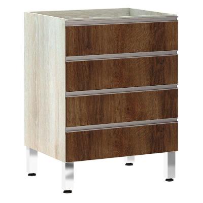 Balcão Sem Tampo 60cm Luci Legno Crema Com