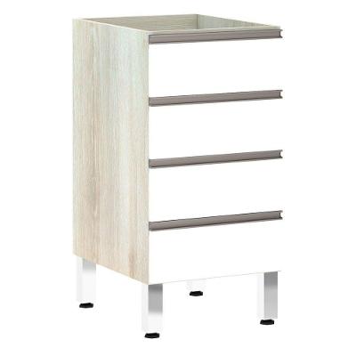 Balcão Sem Tampo 40cm Luci Legno Crem e Branco