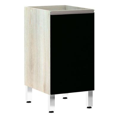 Balcão Sem Tampo 40cm Luci Legno Crem e Preto Tx