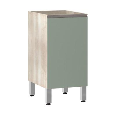 Balcão Sem Tampo 40cm Luci Legno Crem e Verde Jade