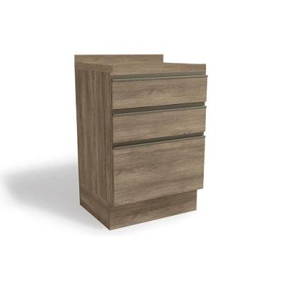 Balcão de Cozinha Modulado  Maxxi G743 3 Gavetas c/ Tampo Nogal - Kappesberg