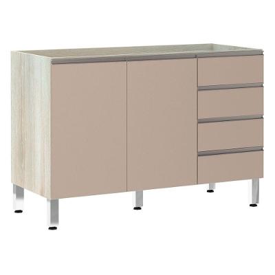Balcão De Pia Sem Tamp 120cm E Luci Legno Crem e Connect