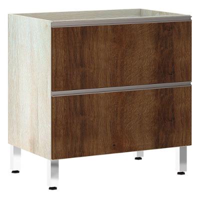 Balcão Sem Tampo 80cm Misto Basculante Luci Legno Crema Com