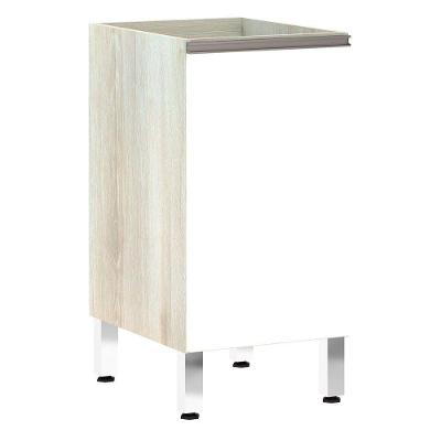 Balcão Sem Tampo 40cm Luci Legno Crem e Branco
