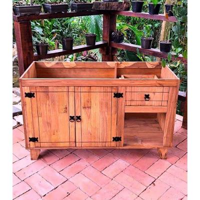 Balcão De Pia Madeira Maciça Plus 73x120x48 Móveis Neppel