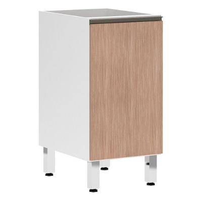 Balcão Sem Tampo 40cm Branco Com Cumaru