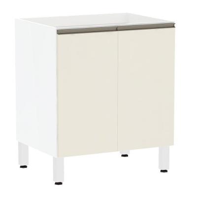 Balcão Sem Tampo 70cm Branco Com Kashmir