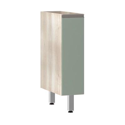 Balcão Sem Tampo 20cm Luci Legno Crem e Verde Jade