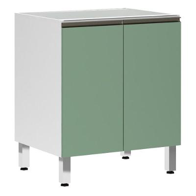 Balcão Sem Tampo 70cm Branco Com Verde Jade
