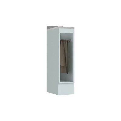 Balcão de Cozinha Modulado  c/ Porta Toalha Americana c/ Tampo Branco - Henn