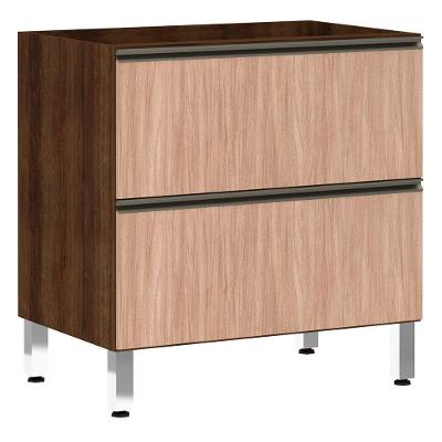 Balcão Sem Tampo 80cm Misto Basculante Jade Com Cumaru