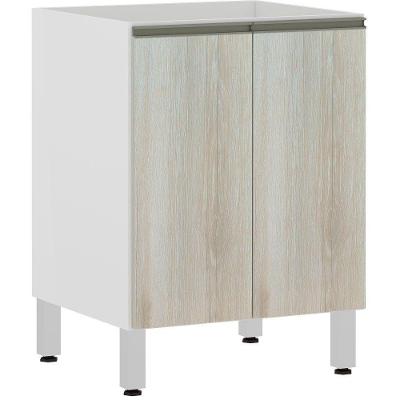 Balcão Sem Tampo 60cm Branco Com Legno Crema