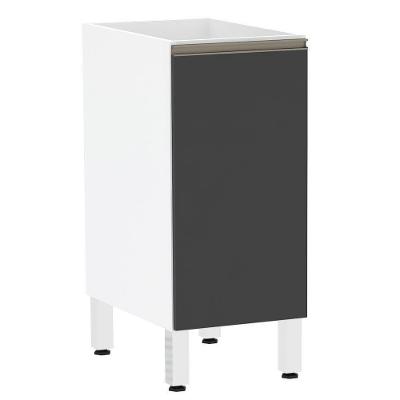 Balcão Sem Tampo 35cm Branco Com Preto Txt