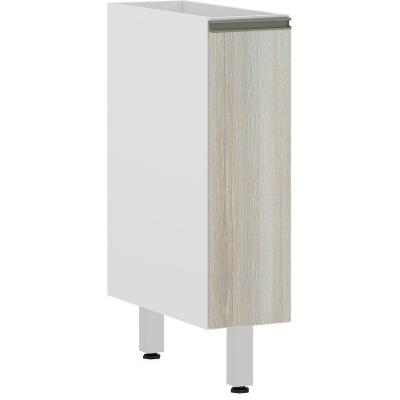 Balcão Sem Tampo 20cm Branco Com Legno Crema