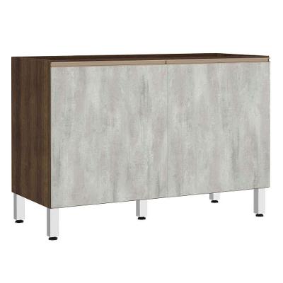 Balcão De Pia Sem Tamp 120cm Jade Com Concreto