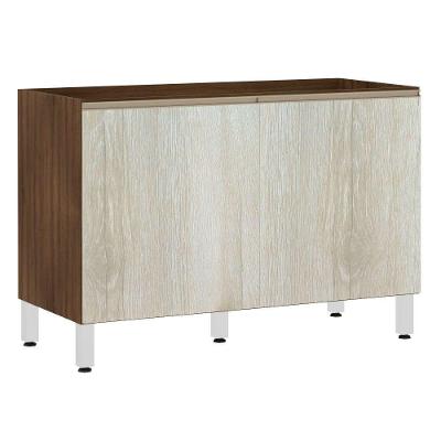 Balcão De Pia Sem Tamp 120cm Jade Com Legno Crema
