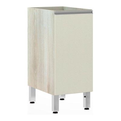 Balcão Sem Tampo 35cm 1 Prateleira Lis Legno Crem e Kashmir