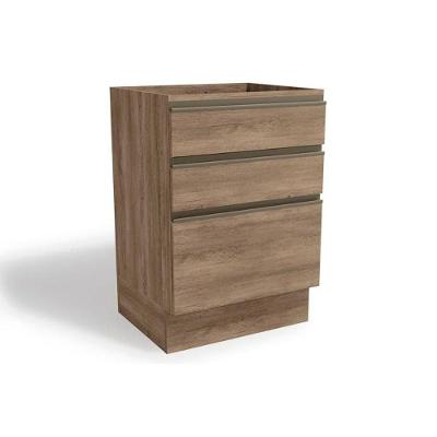 Balcão de Cozinha Maxxi G743 c/ 3 Gavetas s/ Tampo 60cm Nogal - Kappesberg