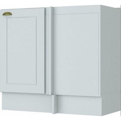 Balcão C361 Americana Canto Reto Com 1 Porta Sem Tampo Henn Branco