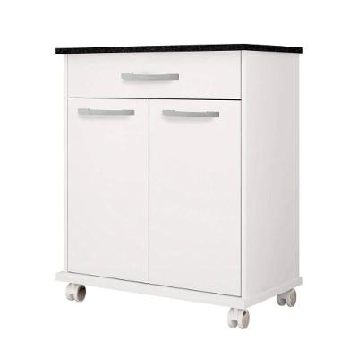 Balcão De Cozinha 2 Portas 1 Gaveta Girassol Kaiki Móveis Branco