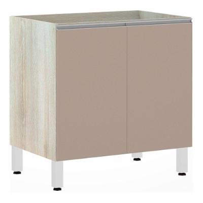 Balcão Sem Tampo 80cm Lis Legno Crem e Connect