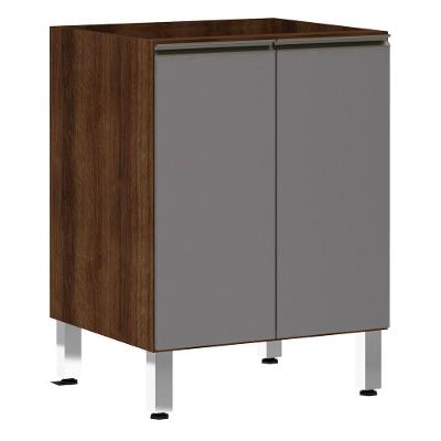 Balcão Sem Tampo 60cm Jade Com Cinza Puro