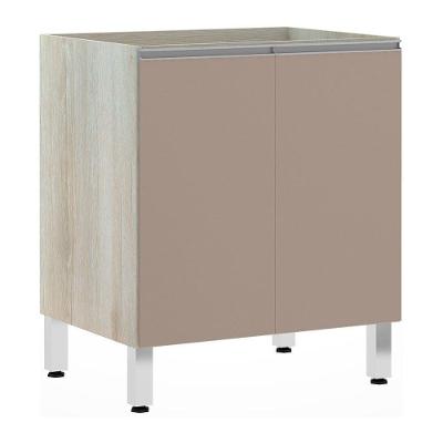 Balcão Sem Tampo 70cm Lis Legno Crem e Connect