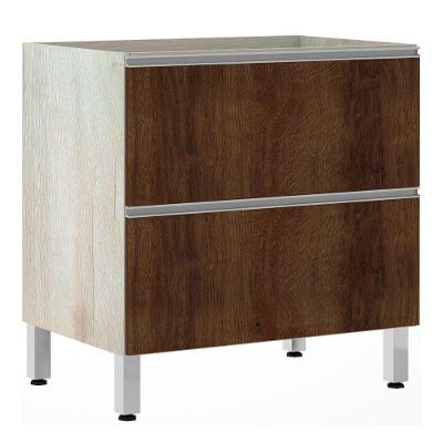 Balcão Sem Tampo 80cm Misto Basculante Lis Legno Crema Com