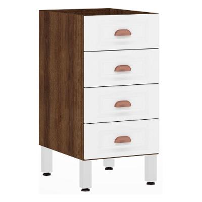 Balcão Sem Tampo 40cm Safir e Branco Pet