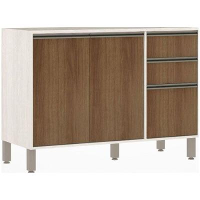 Balcão Luciane Linea 1,20m 2pt 3gv Lin 702/222 Patina Avela