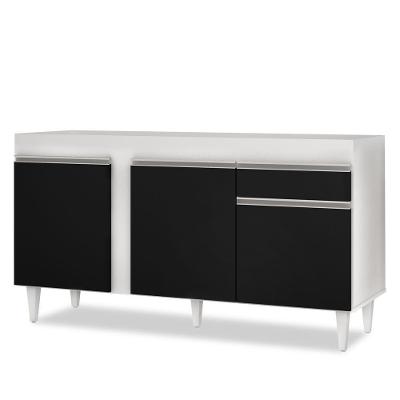 Balcão Gabinete Para Pia 150cm Sem Tampo 3 Portas 1 Gaveta