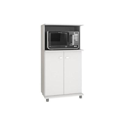 Balcão 2 Portas Com Espaço Para Microondas Bl3307 Branco - Tecno Mobili