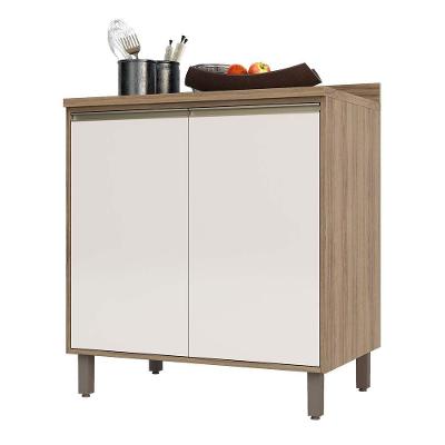 Balcão e Tampo 80 Cm De Abrir 1 Prateleira Mel Vanill e O