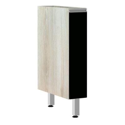 Balcão Sem Tampo 15cm Lis Legno Crem e Preto Tx