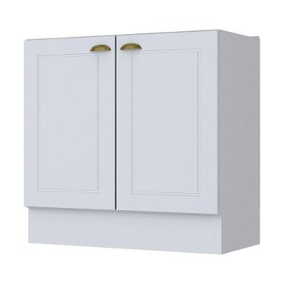 Balcão De Cozinha Henn 80Cm 2 Portas Branco