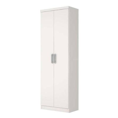 Armário Multiuso Henn 2 Portas 6 Prateleiras Margarida Branco