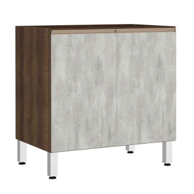Balcão Sem Tampo 80cm Jade Com Concreto
