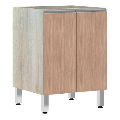 Balcão Sem Tampo 60cm Lis Legno Crem e Cumaru
