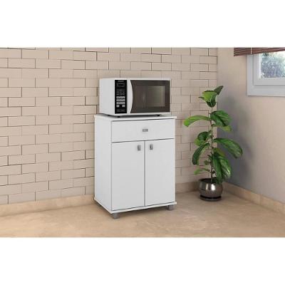 Balcão Multiuso Cozinha   ASM168 c/ 2 Portas e 1 Gaveta Branco - Movelbento