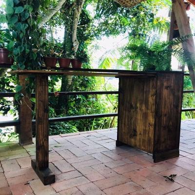 Balcão Com Bancada De Madeira Maciça Móveis Arpus