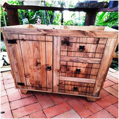 Balcão De Pia Para Banheiro Madeira Maciça 85x80x50 Móveis Rio Negrinho