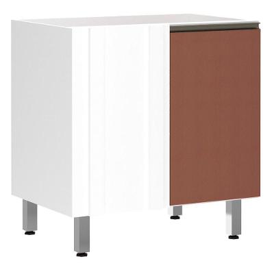 Balcão Sem Tampo Canto Reto 80cm Branco Com Gaia