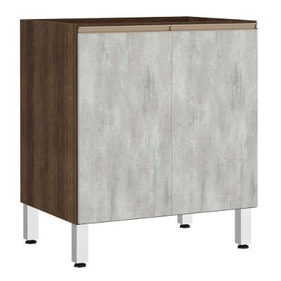 Balcão Sem Tampo 70cm Jade Com Concreto