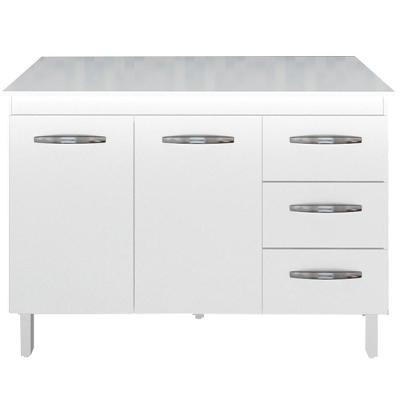 Balcao Com Tampo 120cm 9110x9300 Branco Mobbs Branco