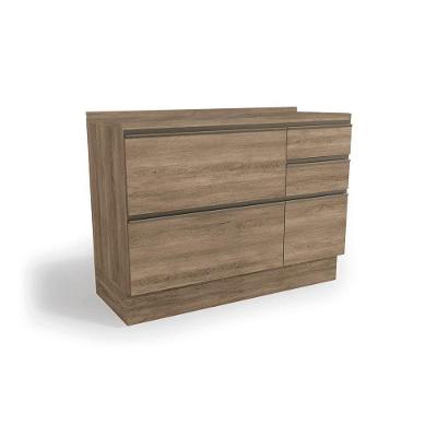 Balcão de Cozinha Modulado  Maxxi G746 1 Porta e 4 Gavetas c/ Tampo Nogal - Kappesberg