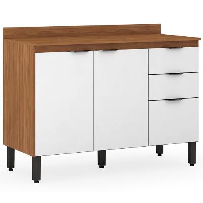 Balcao 3 Pts 2 Gv Com Tampo 120Cm 93241 Amendola Branco