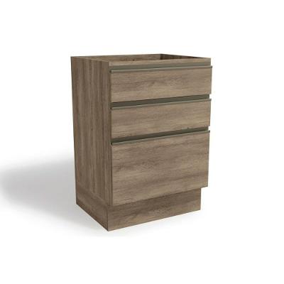 Balcão de Cozinha Maxxi G743 3 Gavetas s/ Tampo 60cm Nogal - Kappesberg