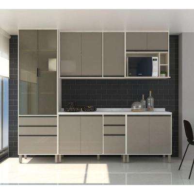 Cozinha 6 Pçs Armários E Balcões Pátina Ff C/Mocca Laca