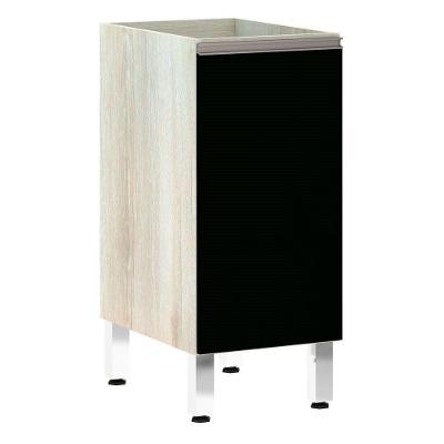 Balcão Sem Tampo 35cm Luci Legno Crem e Preto Tx
